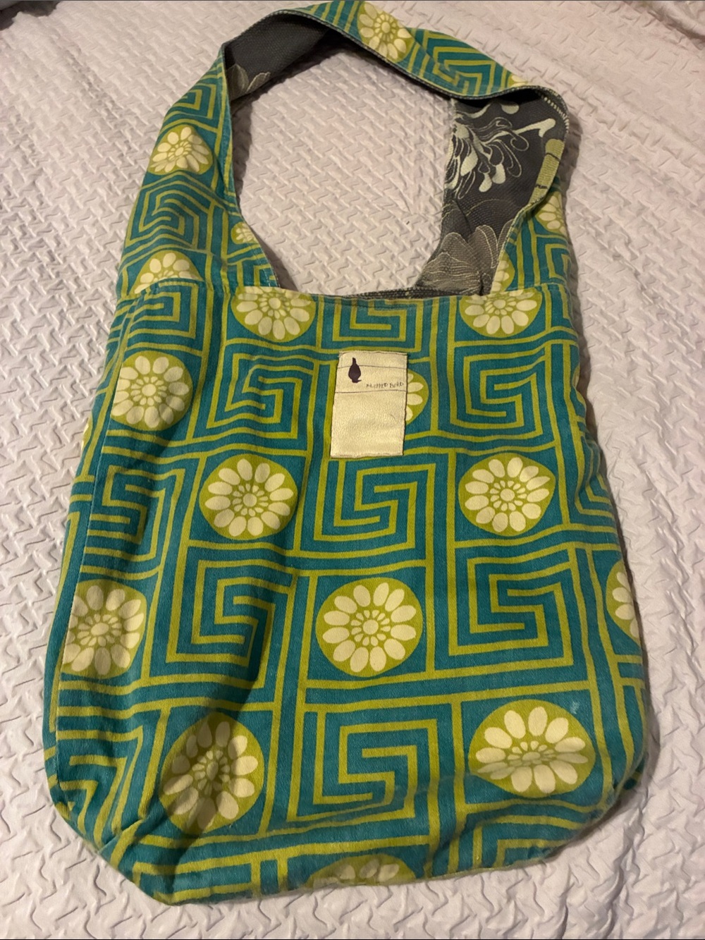 Flipped Bird Reversible crossbody shoulder Bag